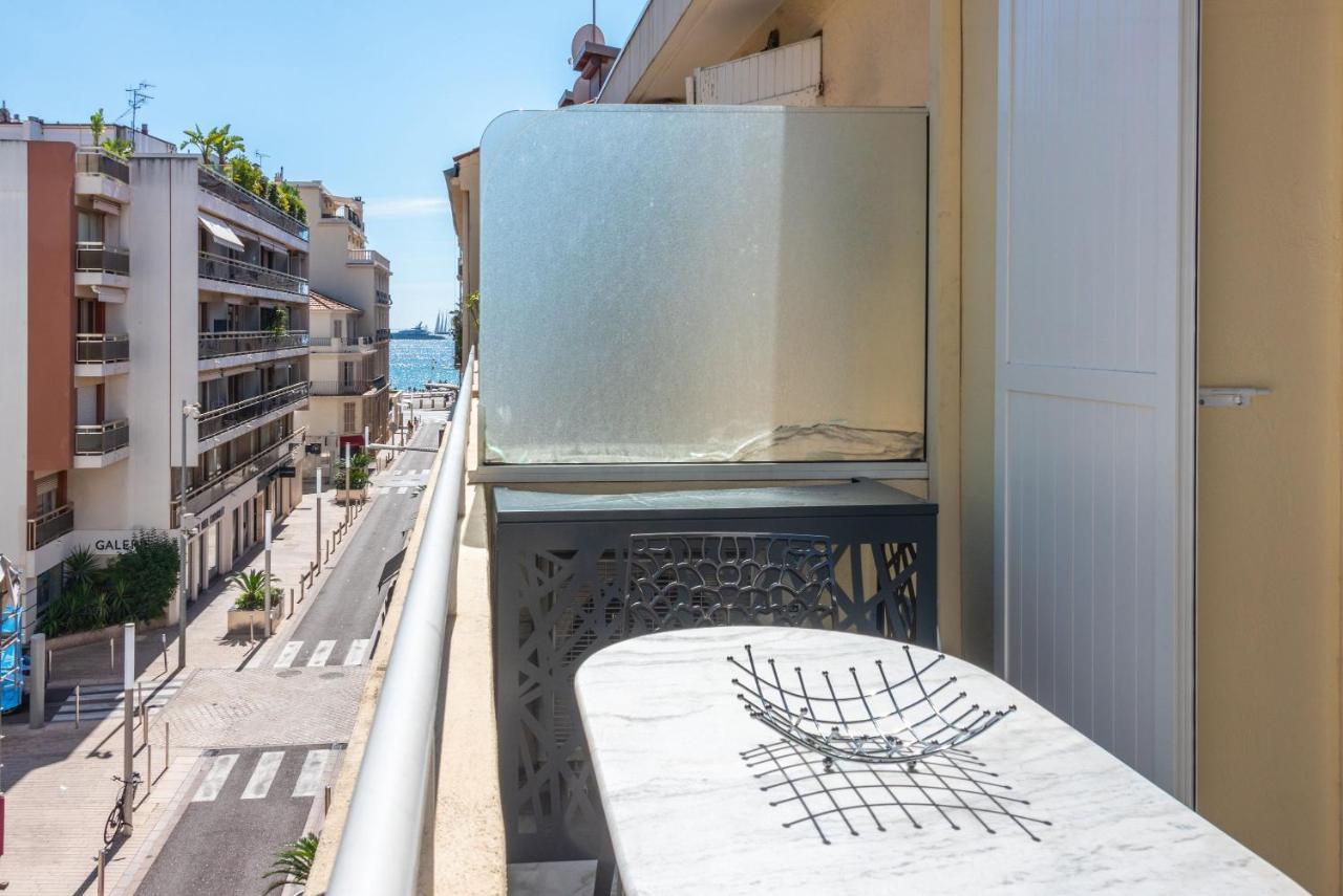 Large Studio - 50M Cannes Beach - Terrace Sea View Екстериор снимка