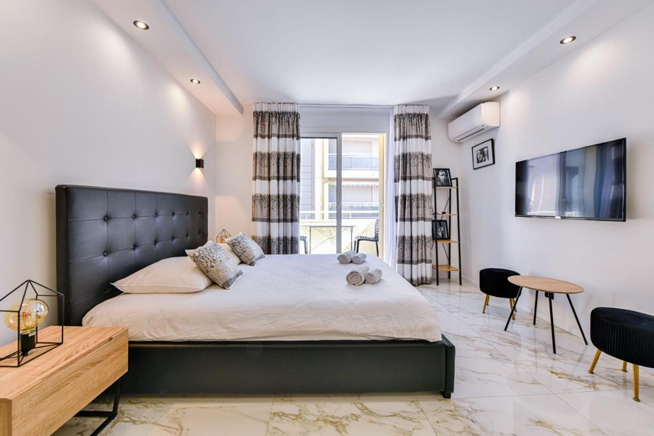 Large Studio - 50M Cannes Beach - Terrace Sea View Екстериор снимка