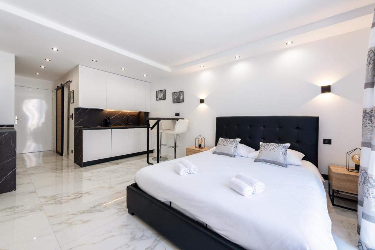 Large Studio - 50M Cannes Beach - Terrace Sea View Екстериор снимка
