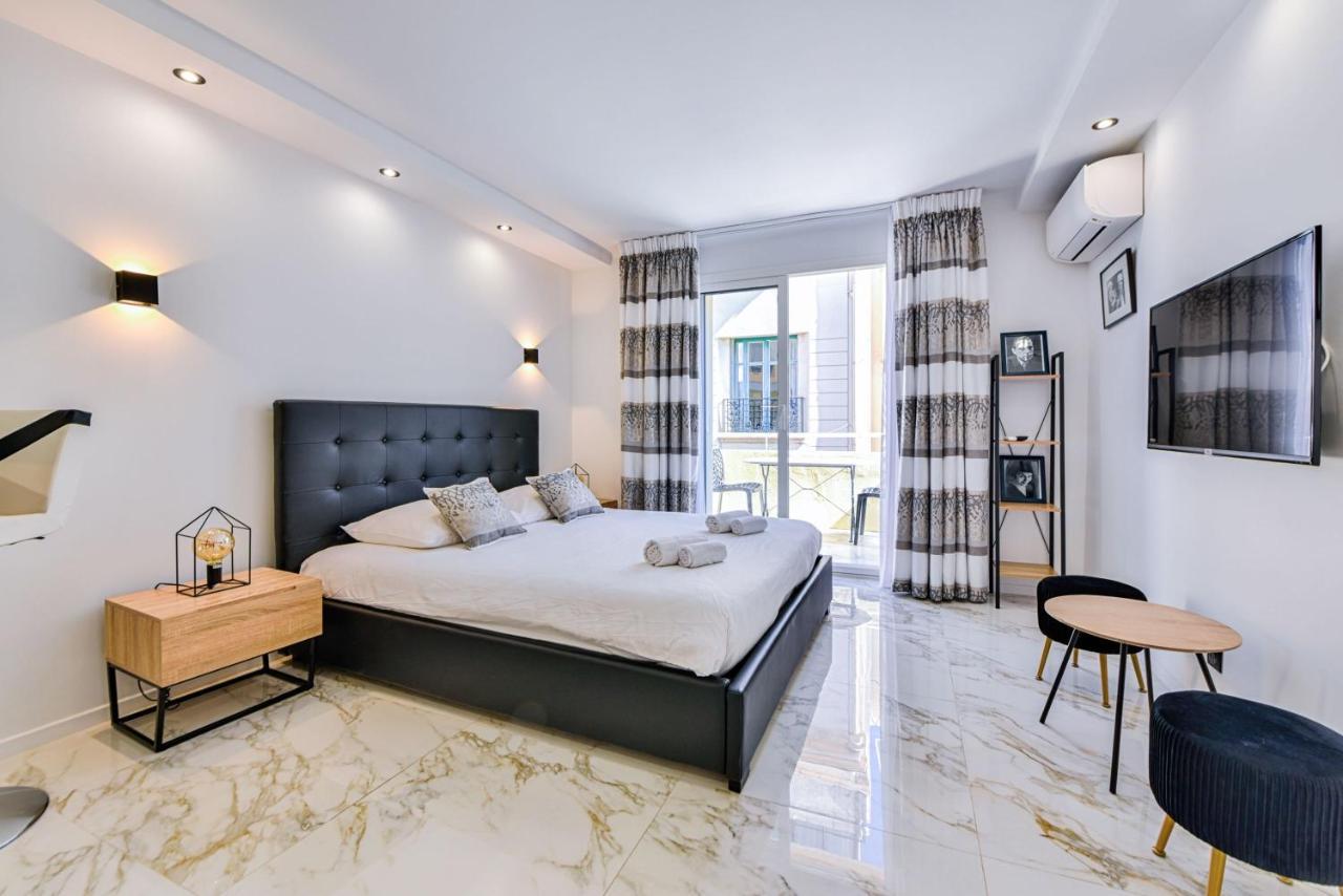 Large Studio - 50M Cannes Beach - Terrace Sea View Екстериор снимка