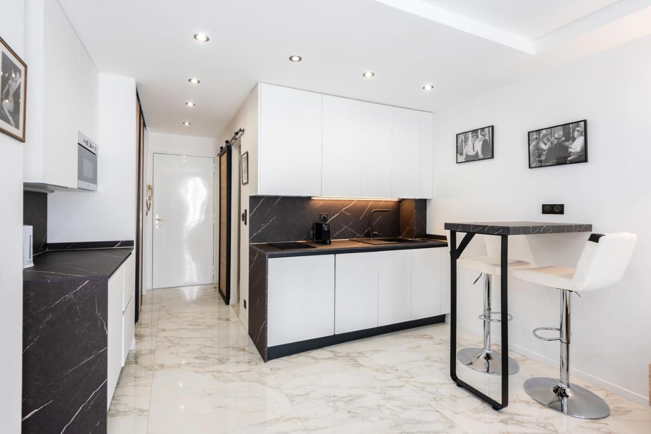 Large Studio - 50M Cannes Beach - Terrace Sea View Екстериор снимка